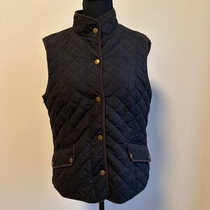 *G.H. BASS & CO.* Black x Brown Button Down Vest Jacket Size Medium